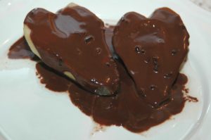 gruszka w czekoladzie